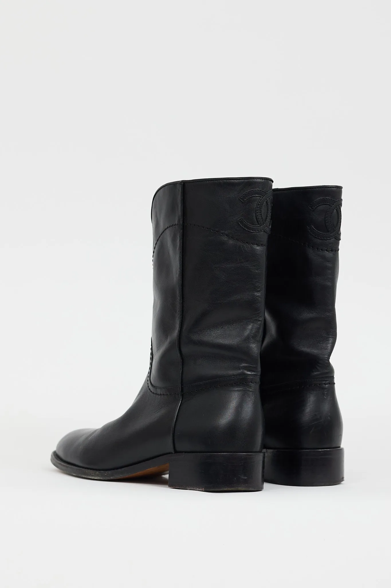 2015 Black Leather CC Riding Boot