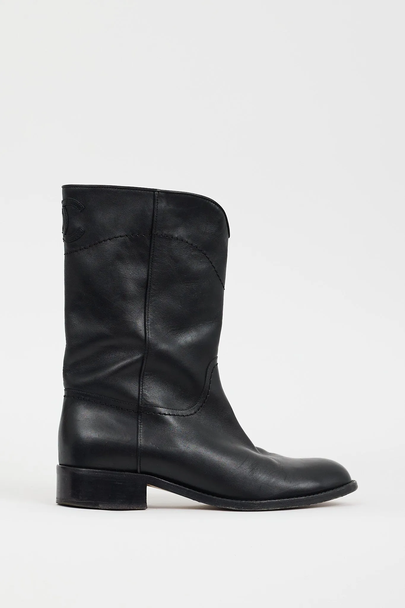 2015 Black Leather CC Riding Boot