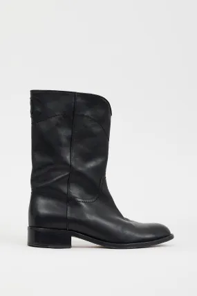 2015 Black Leather CC Riding Boot