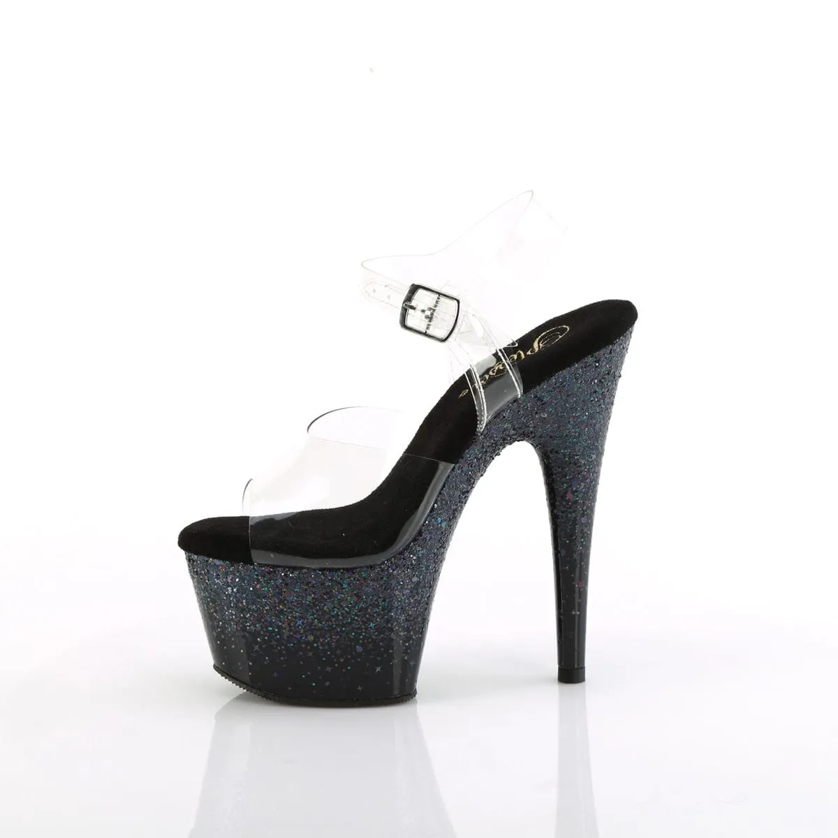 ADORE-708SS Clear/Black Multi Glitter