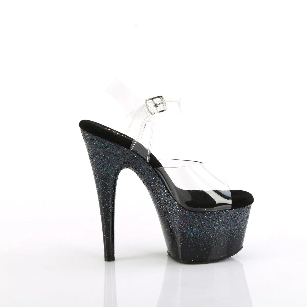 ADORE-708SS Clear/Black Multi Glitter