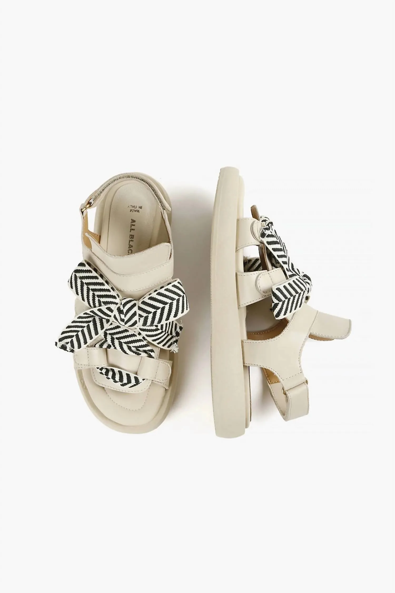 All Black - Women's Bowlace Sandal