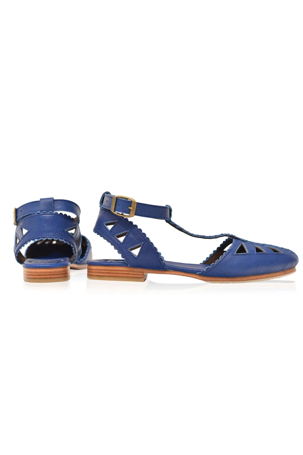 Bounty T-strap Leather Sandals (Sz. 5.5, 6.5 & 7)
