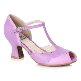 BP254-CARLIE 2.5" T Strap Heel With Peeptoe