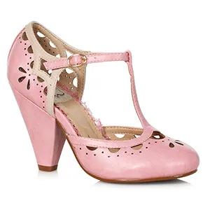 BP403-TALLY 4" Closed Toe T-Strap Basic Shoe with Buckle Closure