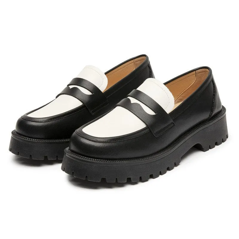 Chunky Leather Loafers