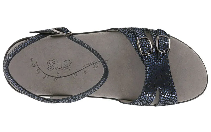 SAS Duo Quarter Strap Sandal - Navy Perla