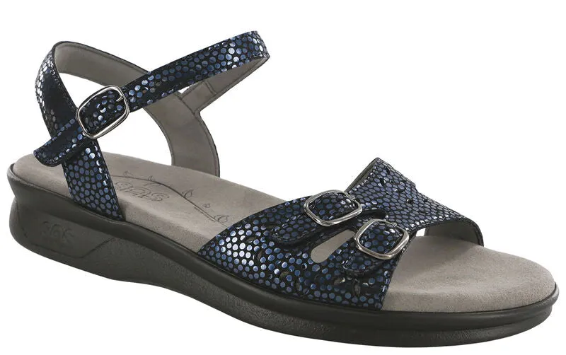 SAS Duo Quarter Strap Sandal - Navy Perla