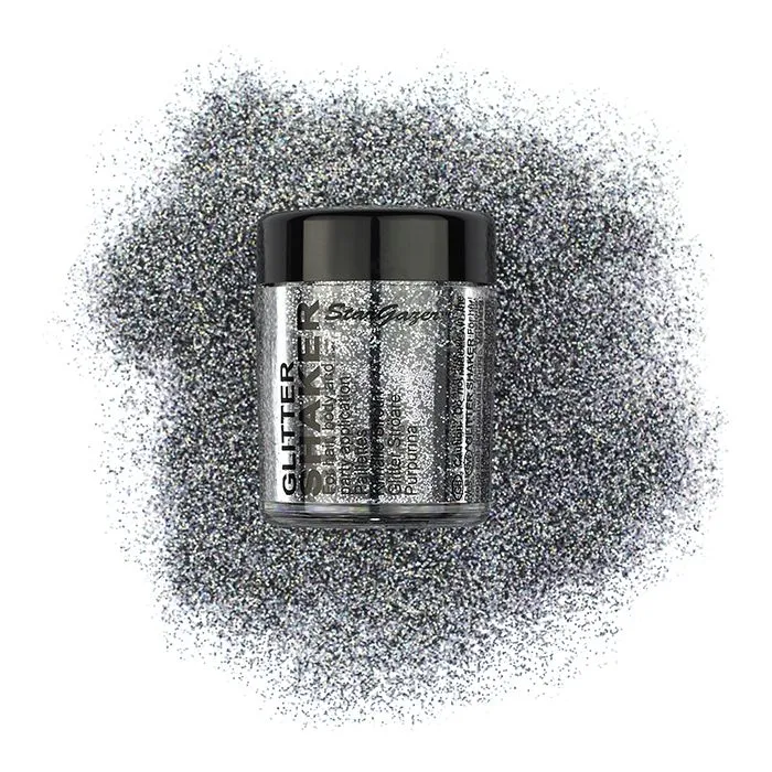 Stargazer Rocket Silver Glitter Shaker Pot 5g