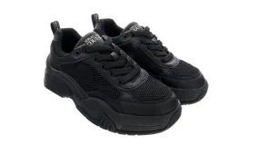 Versace Jeans Couture Black Mesh Sneakers-